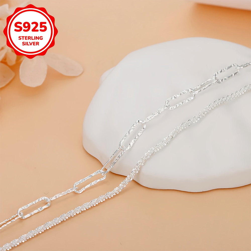 925 Silver Double Layered Starry Sky Bracelet